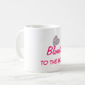 Funny Blonde aan het Bone Quote Koffiemok (Voorkant links)
