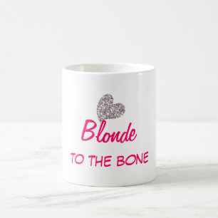 Funny Blonde aan het Bone Quote Koffiemok