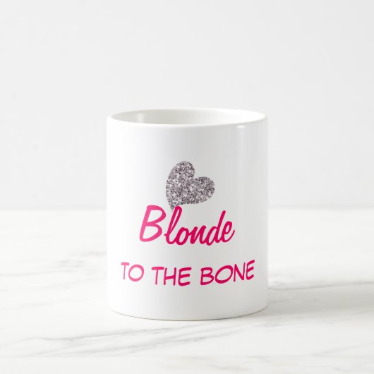 Funny Blonde aan het Bone Quote Koffiemok (Center)