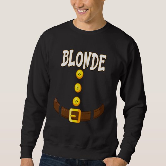 Funny Blonde Kerstgenote Dwarf Matching Elf Co Trui (Voorkant)
