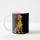 Funny Bloodhound Christmas Graphics Dog Lights Lov Koffiemok (Links)