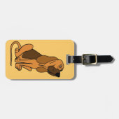 Funny Bloodhound Puppy Dog Bagagelabel (Voorkant horizontaal)