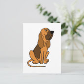 Funny Bloodhound Puppy Dog Briefkaart (Staand voorkant)