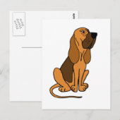 Funny Bloodhound Puppy Dog Briefkaart (Voorkant / Achterkant)