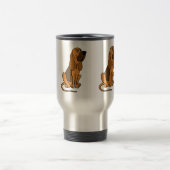 Funny Bloodhound Puppy Dog Reisbeker (Center)