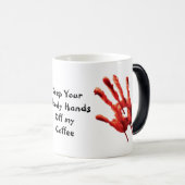 Funny Bloody Hands Coffee Mugs Magische Mok (Voorkant rechts)
