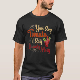 Funny Bloody Mary Tomato Mannen Vrouwen T-shirt