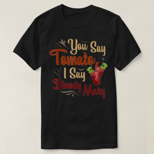 Funny Bloody Mary Tomato Mannen & Womens T-shirt (Design voorkant)