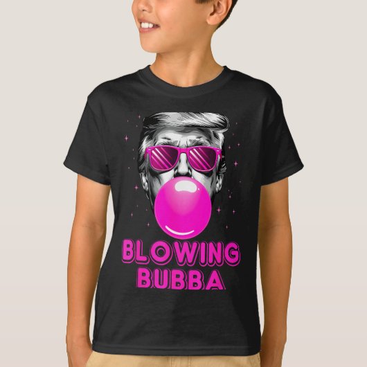 Funny Blowing Bubba  T-shirt (Voorkant)