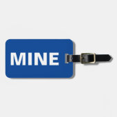 Funny Blue Bagagelabel (Voorkant horizontaal)