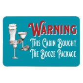 Funny Blue Booze Cabin door Cruise Ship Magnet Magneet (Horizontaal)