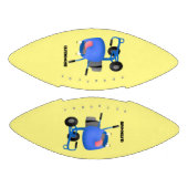 Funny blue cement mixer cartoon illustratie american football (Panelen)