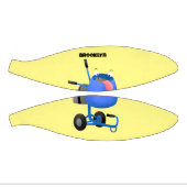 Funny blue cement mixer cartoon illustratie basketbal (Panelen)