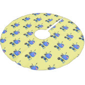 Funny blue cement mixer cartoon illustratie kerstboom rok (Gekanteld)