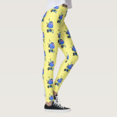 Funny blue cement mixer cartoon illustratie leggings (Rechts)