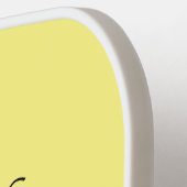 Funny blue cement mixer cartoon illustratie pickleball paddle (Links Detail)