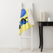 Funny blue cement mixer cartoon illustratie sherpa deken (In situ)