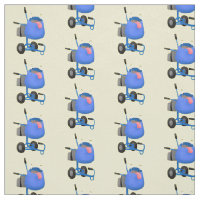 Funny blue cement mixer cartoon illustratie