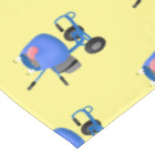 Funny blue cement mixer cartoon illustratie tafelkleed (Gekanteld)