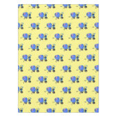 Funny blue cement mixer cartoon illustratie tafelkleed (Voorkant)