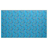 Funny blue circus cartoon stof (Yard (91,4 cm))
