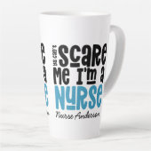 Funny Blue girly-typografie bedankt modern Latte Mok (Rechterhoek)