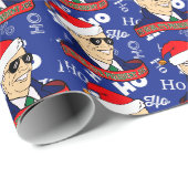 Funny Blue Ho's President Joe Biden Kerstmis Cadeaupapier (Rol Hoek)