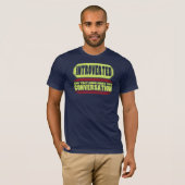 Funny Blue Introvert T-Shirt (Voorkant volledig)