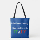 Funny Blue Italiaans handtas Tas (Achterkant)