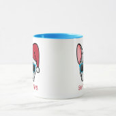 Funny Blue Merle Frenchie Santa Paws Kerstmis Mok (Midden)