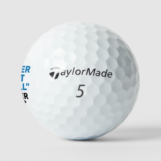Funny Blue Quote Lost Golf Balls Golfballen (Logo)