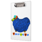 Funny Blue Ram Chinees Jaar Zodiac Klembord (Links)