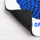 Funny Blue Ram Chinees Jaar Zodiac Mousepad Muismat (Hoek)