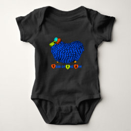 Funny Blue Ram Chinese nieuwjaarsdierentuin Baby B Romper