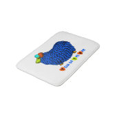 Funny Blue Ram Chinese Year Zodiac Bath Mat (Gekanteld)