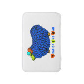 Funny Blue Ram Chinese Year Zodiac Bath Mat (Voorkant Verticaal)