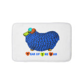Funny Blue Ram Chinese Year Zodiac Bath Mat (Voorkant)