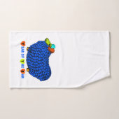 Funny Blue Ram Chinese Year Zodiac Towel Set Bad Handdoek (Handdoek)