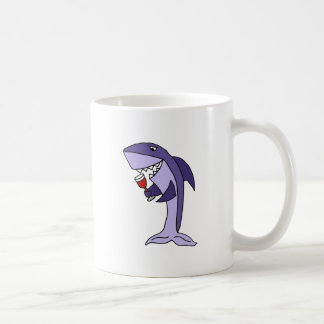 Funny Blue Shark Drink glas rode wijn Koffiemok