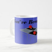 Funny Blue Table Tennis Koffiemok (Voorkant links)