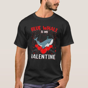 Funny Blue Whale is mijn Valentijn Blue Whale Vale T-shirt
