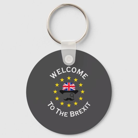 Funny Blue Yellow European Union Welcome To Brexit Sleutelhanger (Voorkant)