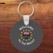 Funny Blue Yellow European Union Welcome To Brexit Sleutelhanger (Voorkant)