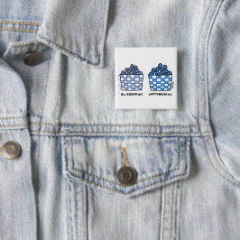 Funny Blueberries Cartoon Blueberry Lover Button