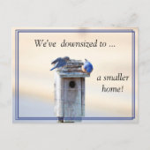 Funny Bluebird House - Change of Address Briefkaar Briefkaart (Voorkant)