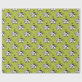 Funny Blushing Pooping Cow Pattern Cadeaupapier (Vlak)