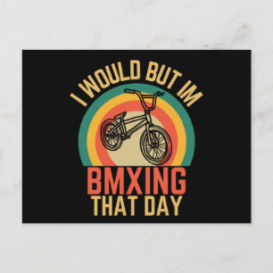Funny BMX Busy BMXing Die Dag Biker Briefkaart
