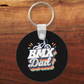 Funny BMX Dad BMX Bike Matching Sleutelhanger (Voorkant)