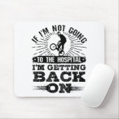 Funny BMX Motocross MTB weer aan de slag Muismat (Met muis)