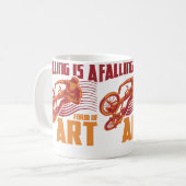 Funny Bmx Quote Vert Ramp Bicycle Koffiemok (Voorkant links)